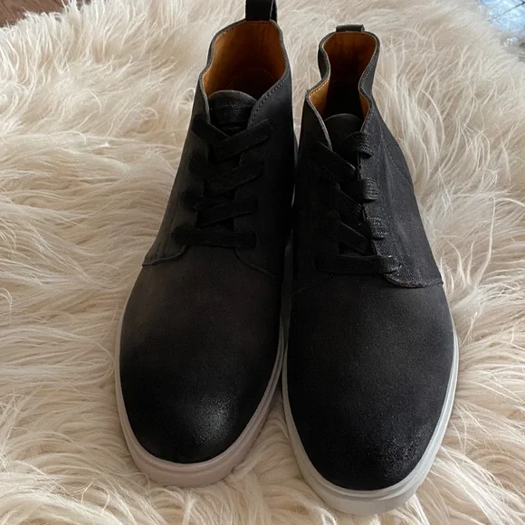 FRYE Connor Chukka silky Suede bluestone Men's Shoes